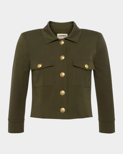 L'AGENCE KUMI CROPPED FITTED JACKET