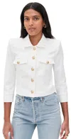 L Agence Kumi Button-fastening Jacket In White