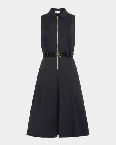 L'agence Kylo Poplin Shirt Dress In Black