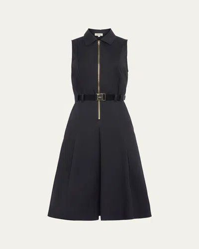 L'agence Kylo Poplin Shirt Dress In Black