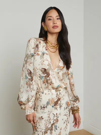 L Agence Kyoto Bodysuit In Multi