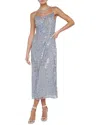 L Agence Achilles Sequinned Slip Dress