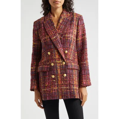 L AGENCE L'AGENCE AIMEE RELAXED FIT DOUBLE BREASTED BLAZER