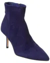 L'agence Aimee Suede Bootie In Blue