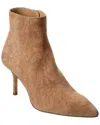 L Agence L'agence Aimee Suede Bootie In Brown