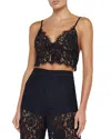 L Agence Aislin Lace Bralette Top In Black