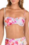 L Agence Alexandria Soft Cloud Floral Bikini Top
