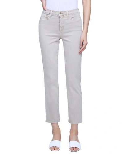 L Agence L'agence Alexia Biscuit Straight Leg Jean In White