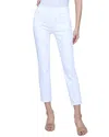 L Agence L'agence Alexia Blanc High-rise Crop Cigarette Jean