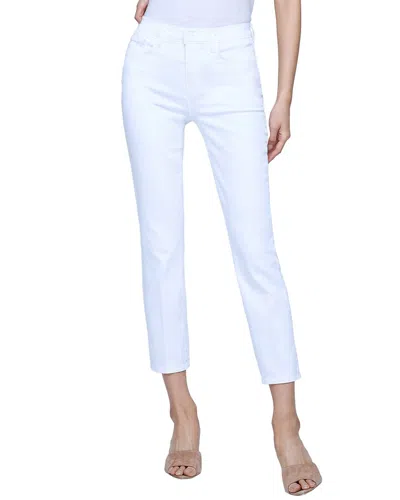 L Agence L'agence Alexia Blanc High-rise Crop Cigarette Jean