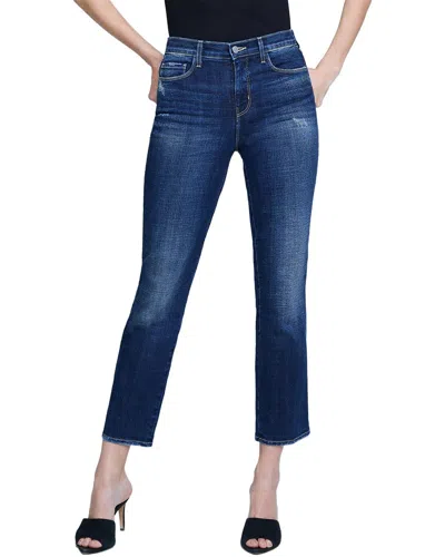 L Agence L'agence Alexia High-rise Crop Cigarette Jean In Multi