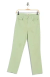 L Agence L'agence Alexia High Waist Crop Cigarette Jeans In Laurel Green