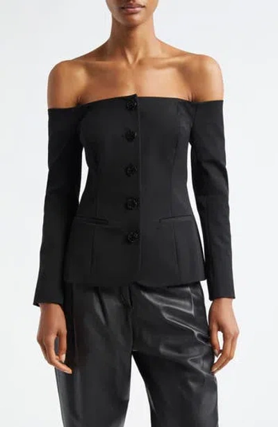 L'AGENCE L'AGENCE ALICE OFF THE SHOULDER BLAZER