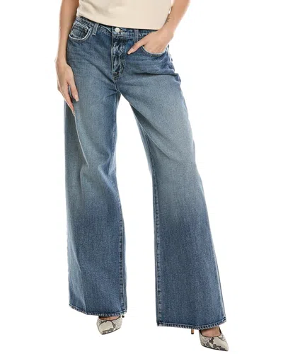 L Agence L'agence Alicent High-rise Sneaker Wide Leg Jean In Blue