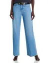 L Agence L'agence Alicent High Rise Sneaker Wide Leg Jeans In Caster