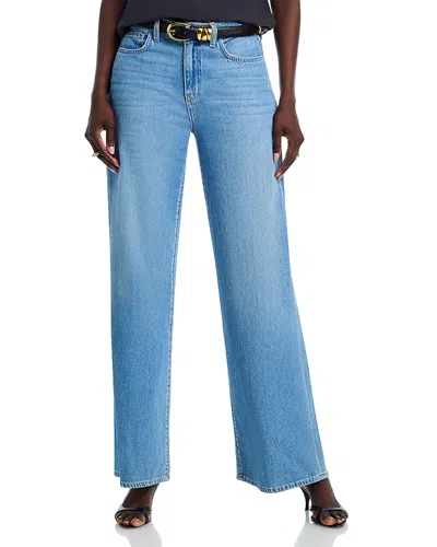 L Agence L'agence Alicent High Rise Sneaker Wide Leg Jeans In Caster