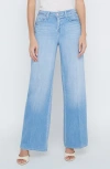 L Agence Alicent High Rise Sneaker Wide Leg Jeans In Havana In Bayview