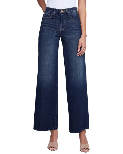 L Agence L'agence Alicent High Rise Sneaker Wide Leg Jeans In Granada In Trenton