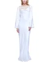 L'agence Alicia Shawl Cowl Neck Dress
