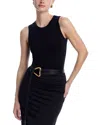 L Agence L'agence Amia Tank Top Bodysuit In Black