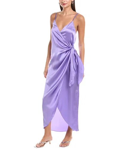 L'AGENCE L'AGENCE AMILIA CAMI SILK WRAP DRESS