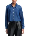 L Agence L'agence Annette Denim Chambray Shirt In Multi