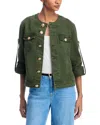 L Agence L'agence Anouk Collarless Jacket In Green