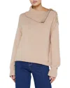 L Agence L'agence Apple Turtleneck Wool-blend Sweater In Multi