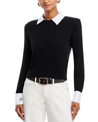 L'AGENCE L'AGENCE APRIL POPLIN COLLAR PULLOVER