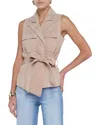 L Agence L'agence Arbor Wrap Belted Leather Vest