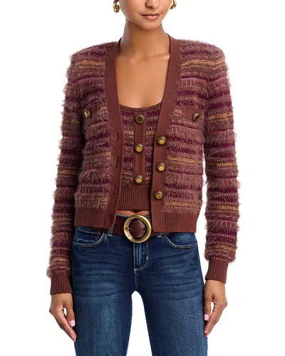 L'AGENCE L'AGENCE ARIADNE MIXED STITCH CARDIGAN