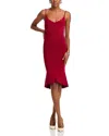 L Agence L'agence Asa Knit Dress In Dark Wine