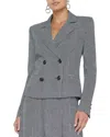 L Agence Atmore Plaid Blazer