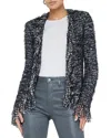 L'agence Azure Cardigan Blazer In Blue
