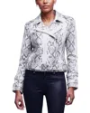 L Agence L'agence Baldwin Leather Jacket In Black