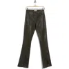 L Agence L'agence Beatrix Coated Slit Leg Bootcut Jeans In Army Coated
