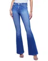 L Agence Kendra High Rise Crop Flare Jean In Alamo In Blue