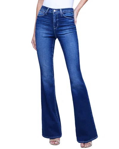 L Agence L'agence Bell High Rise Flare Jean In Blue