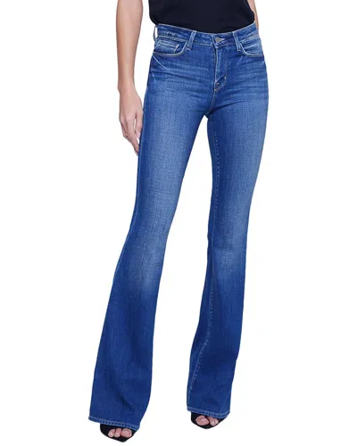 L Agence L'agence Bell High-rise Hasting Flare Jean In Blue