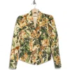 L Agence L'agence Bethany Jungle Print Structured Cotton Blazer