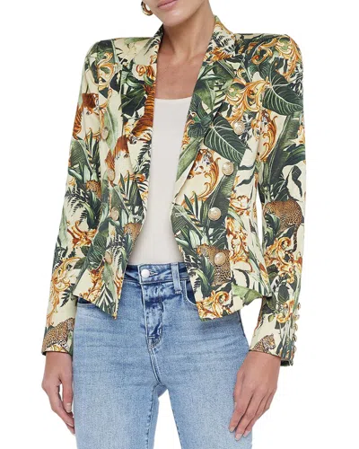 L Agence L'agence Bethany Structured Blazer In Green