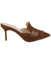 L Agence L'agence Bijou Suede Heeled Mule
