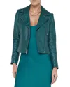 L Agence L'agence Biker Jacket In Green