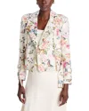 L AGENCE L'AGENCE BILLIE PRINTED BELTED LEATHER JACKET
