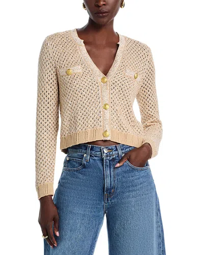 L AGENCE L'AGENCE BLANCA CROPPED V NECK CARDIGAN