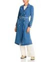 L Agence Bradley Denim Trench Coat In Lynnwood