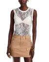 L Agence L'agence Brax Lace Muscle Tank Top