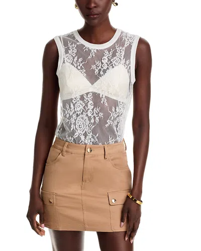 L Agence L'agence Brax Lace Muscle Tank Top