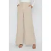 L Agence Brie Linen Pant In Doeskin In Brown