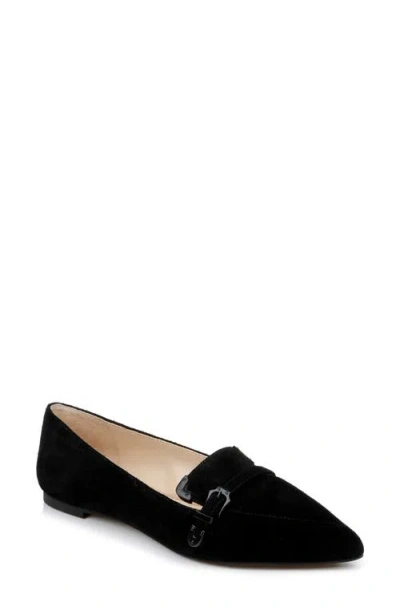 L Agence L'agence Brielle Pointed Toe Loafer In Black